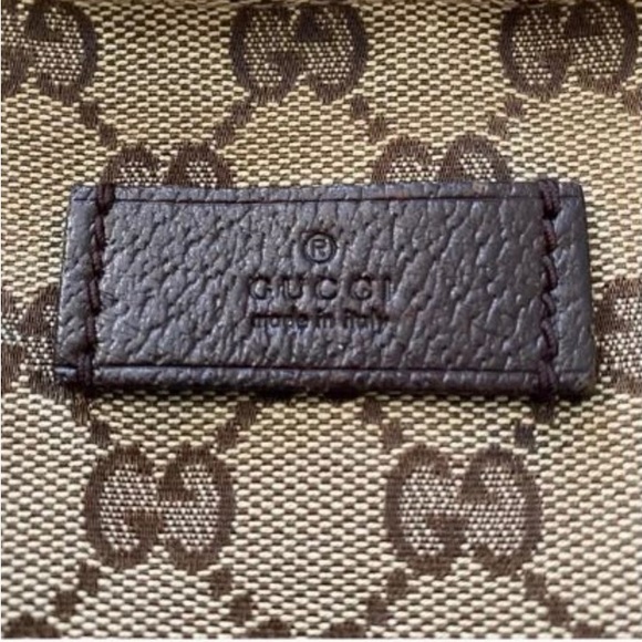 GUCCI Web Strap GG Monogram Zip Top Sherry Line Shopper Tote - Picture 10 of 12